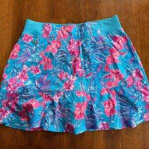 Lilly Pulitzer Luxletic Fara Skort Cumulus Blue Orchid Oasis Size XS